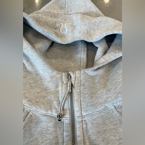 Lululemon Scuba Oversized Half Zip Hoodie Heathered Core Light Grey XS/S LW3DUSS - Picture 14 of 14